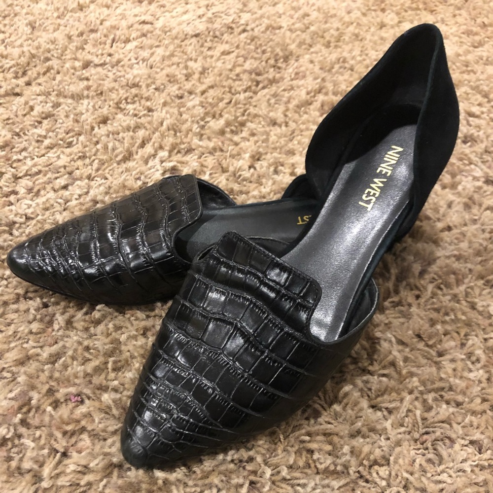 Nine West Black Flats